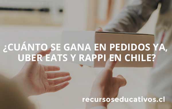 Cuánto se gana en Pedidos Ya, Uber Eats y Rappi en Chile