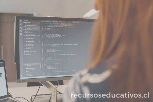 Ingeniera de Software trabajando