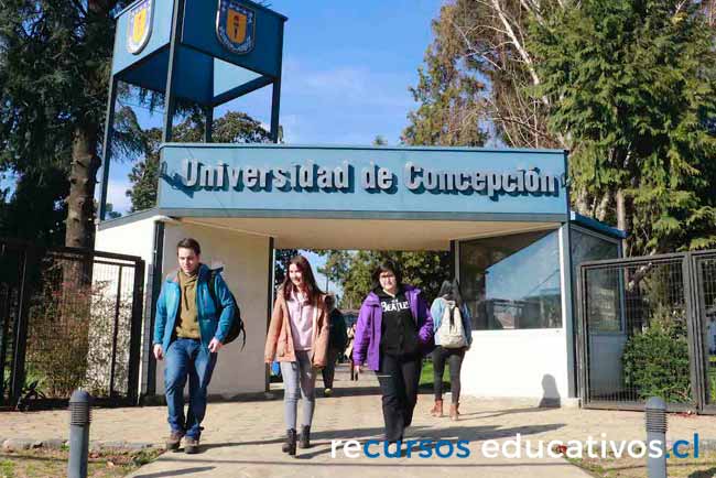 Universidad de Concepción en sur de Chile